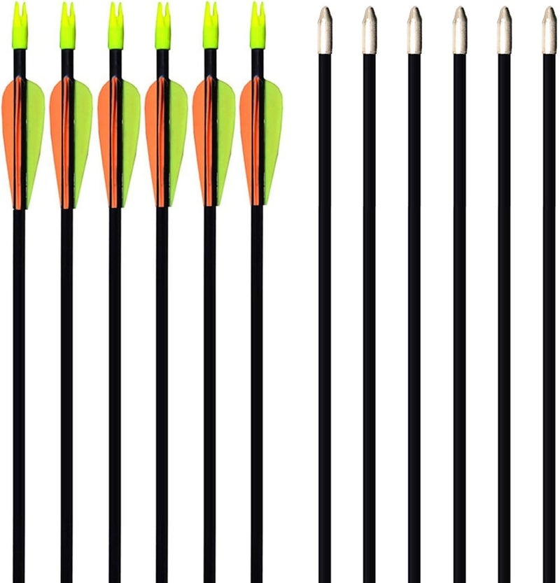 gpp 28-inches Fiberglass Archery Target Arrows - Practice Arrow or Youth Arrow for Recurve Bow - Image 1